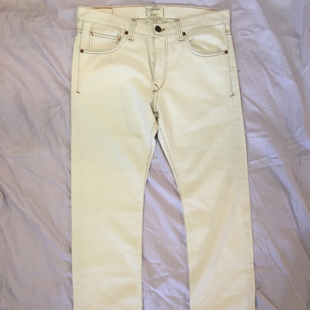 Current/Elliott denim off white mens sz 33x34